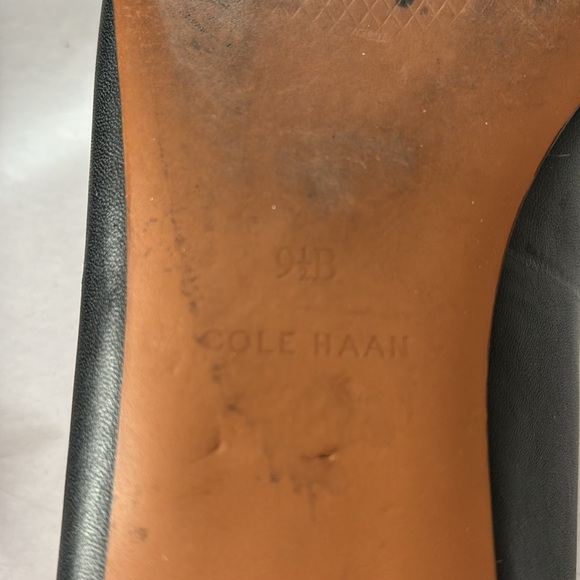 Cole Haan, 9.5B Black Elsie Bow Skimmer Ballet Flats 🎀 - Picture 6 of 8